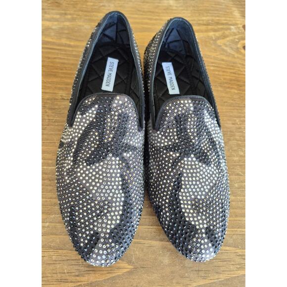 Steve Madden Men\'s Camo Rhinestone Loafers Slip-On Smoking Shoes Size 10 main image 14